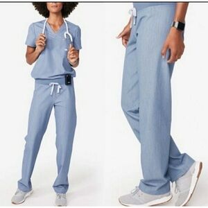 Figs XXS/T Women’s Livingston Scrub Pants Heather Indigo